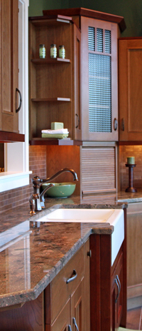 Photo of kitchen with granite countertops